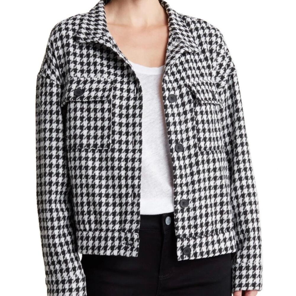 Sanctuary Monochrome Houndstooth Blazer